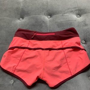 Hot pink speed up shorts size 2